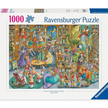 Ravensburger Midnight at The Library 1000 Piece Jigsaw Puzzle for Adults - 12000489 - Handcrafted Tooling, Made in Germany, Every Piece Fits Together Perfectly
