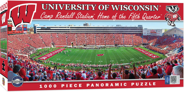 MasterPieces 91315: Wisconsin Football 1000pc Pano