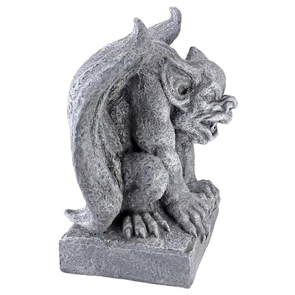 Design Toscano AL52694 Gomorrah the Gargoyle Gothic Decor Statue, 28 cm, Polyresin, Greystone