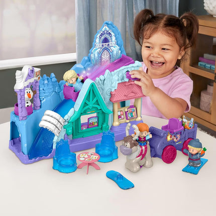 Fisher-Price Little People Toddler Toys Disney Frozen Arendelle Adventures Playset, Anna Elsa Olaf & Kristoff Figures, Kids Ages 18+ Months