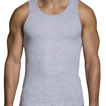 Fruit of the Loom Men's A-Shirt (Pack of 4), Black/Gray, Large, Black/Gray, Large