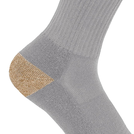 Carhartt Men's SC1156M Midweight Crew Sock 6-Pack, Assorted 1, Large