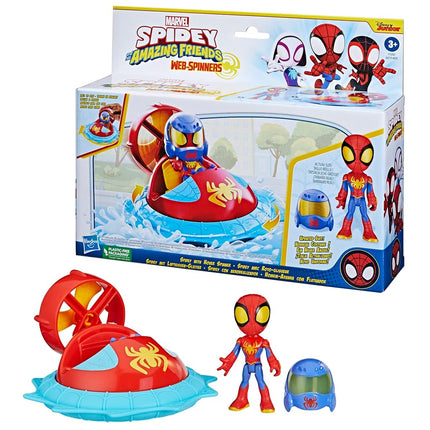 Hasbro Miles avec Roto-foreuse, pack de véhicule avec figurine 10 cm et accessoire, Spidey et ses Amis Extraordinaires, a partir de 3 ans