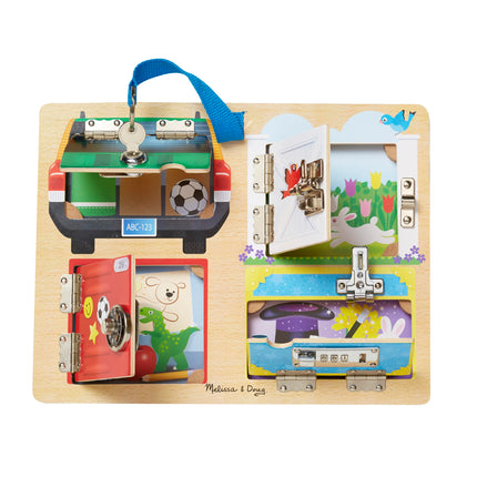 Melissa & Doug Locks & Latches Board Wooden Educat