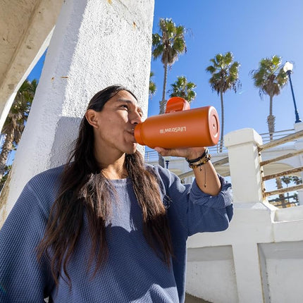 LifeStraw Go 2.0 Stainless Steel Water Filter Bottle 1L Kyoto Orange