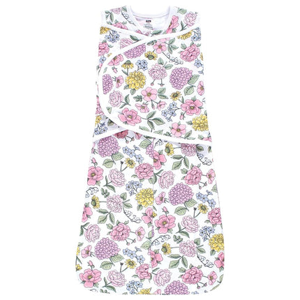 Hudson Baby Unisex Baby Convertible Swaddle Sleep Sack, Vintage Blossom, 0-3 Months