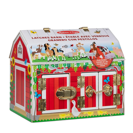 Melissa & Doug Latches Wooden Activity Barn | Farm Toys for Kids, Set with Animal Figures | Age 3+