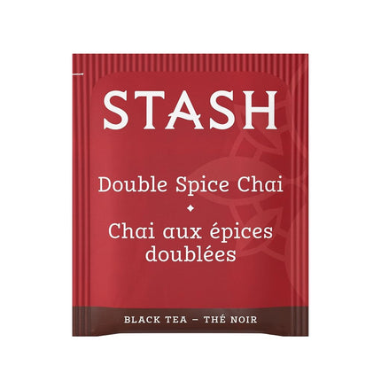 Stash Tea Double Spice Chai Black Tea Bags, 100-Count Box