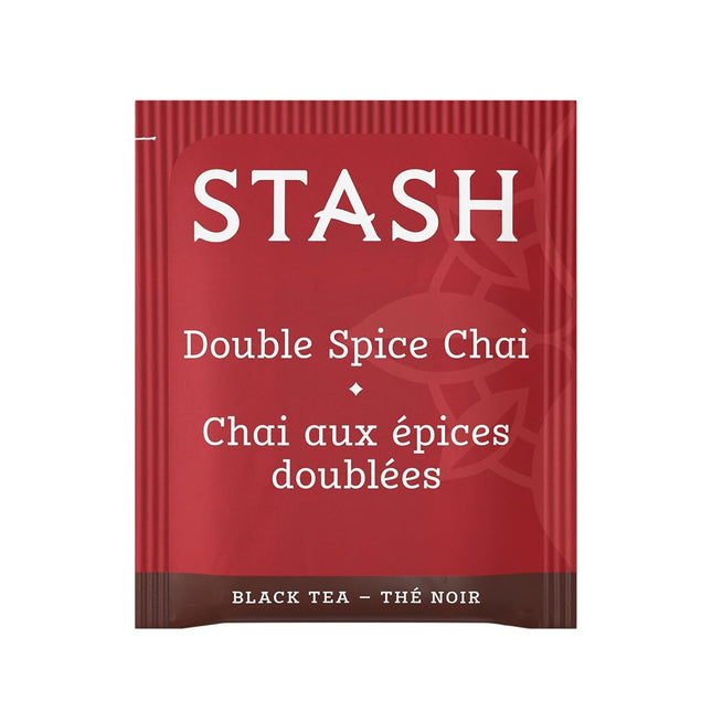 Stash Tea Double Spice Chai Black Tea Bags, 100-Count Box