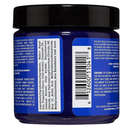 MANIC PANIC Classic Blue Moon Semi Permanent Hair Color - Neon Cool Blue Hair Dye for Women & Men That Lasts 4-6 Weeks - Vegan, Ammonia & Cruelty-Free - Create & Mix Custom Shades (4oz / 3pk)