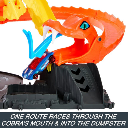 Hot Wheels City Pizza Slam Cobra Attack Playset & 1 Toy Car