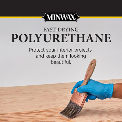 Minwax 33060000 Fast-Drying Polyurethane Aerosol, 11.5 ounce, Satin