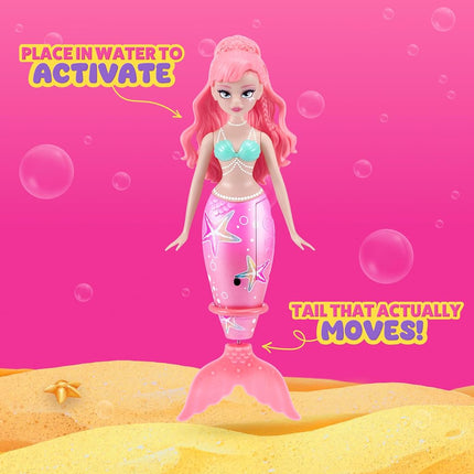 Pets Alive Magic Swimming Mermaid 2 Pack (Sea Star & Coral) by ZURU – Robotic Mermaid Doll for Water Play, Swims Automatically, Bath Toy for Girls & Boys Ages 3+, 16.3 cm