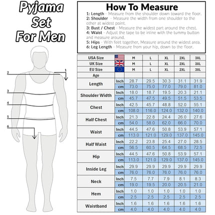 HEINZ Mens Pyjamas Set PJs T-Shirt Long Bottoms Breathable Loungewear Comfy Nightwear Baked Beans Funny Gifts for Men (XL, Black)