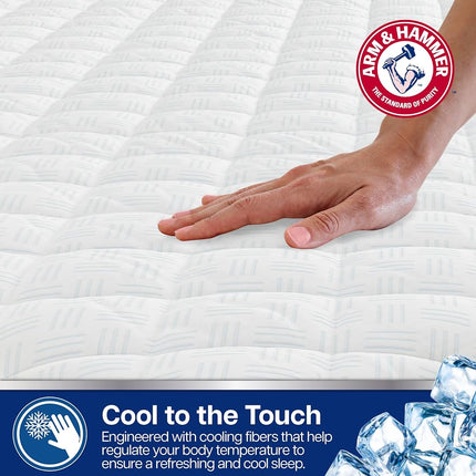 Arm & Hammer Cubrecolchón Refrescante, Impermeable, Queen