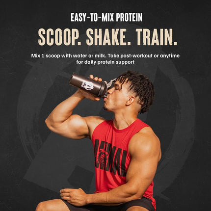 Animal Protein Powder 100% Whey - 4.6g BCAA - Only 1g Added Sugar, No Artificial Colors, Sports Nutrition Concentrate-Isolate Blend - Recovery Supplement and Post Workout Shake - Chocolate - 4lb