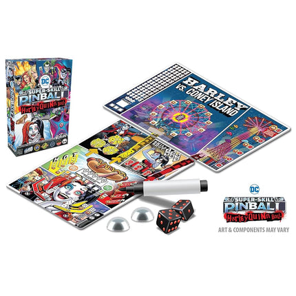 WizKids DC Super-Skill Pinball: Harley Quinn Ball - Pinball Game - Multiplayer - Ages 12+
