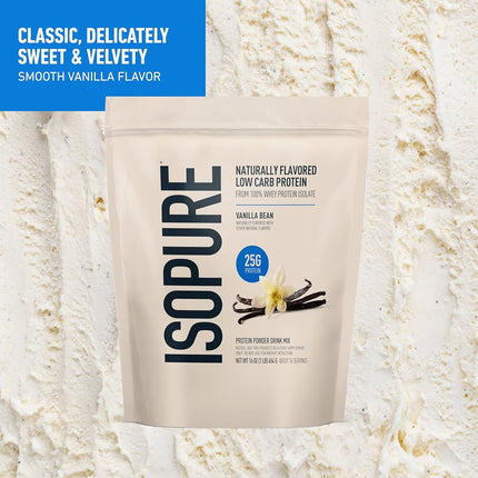 Isopure Protein Powder, Natural Tahitian Vanilla, 1 Pound