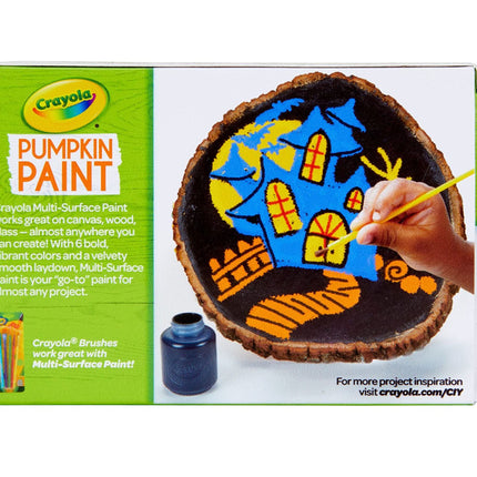Crayola Pumpkin Paint Set Acrylic Paints in Autumn Colors, Halloween Decorations, 6Count