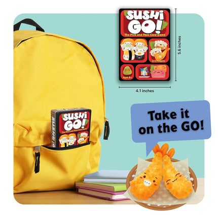 Gamewright , Sushi Go , Card Game , Ages 8+ , 2-5 Players , 15 Minutes Playing Time