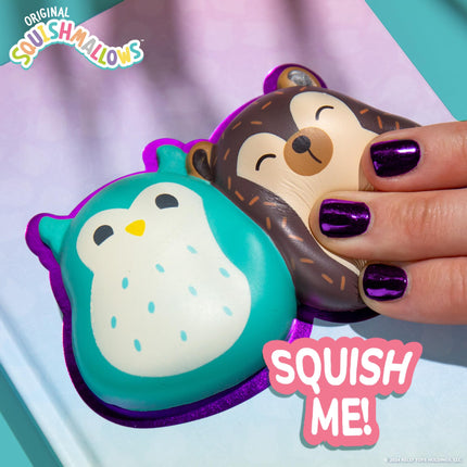 SQUISHMALLOWS Original Set de Diario Blando, Incluye Diario de 5 x 7, 60 Hojas, Pegatinas Kawaii, Bolígrafo, Divertido Kit de Diario y Cuaderno de Dibujo para Niños, Útiles Escolares, Diario para Niñas