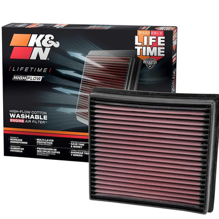 K&N Replacement air filter compatible with Dodge Ram 2500, 3500, 4500, 5500 2013-2016 (33-5005)
