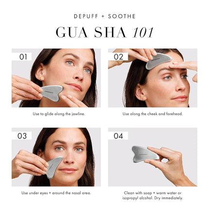Tweezerman Stainless Steel Gua Sha Face Massager