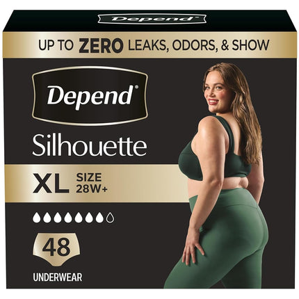 Depend Silhouette Incontinence Underwear, Extra-La