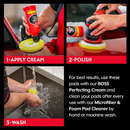 Griot's Garage B130F5 5.5" BOSS Perfecting Foam Pads, (Pack of 2)