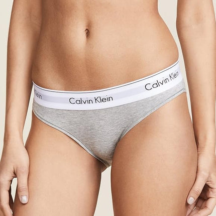 Calvin Klein Womens Modern Cotton Bikini Panty Modern Cotton Bikini Panty Bikini Underwear - Gray -