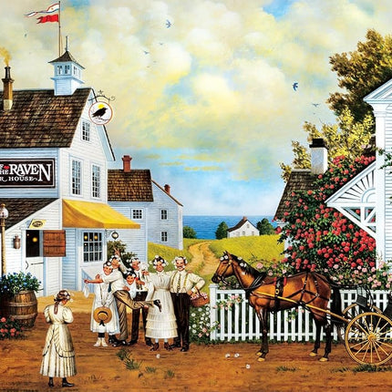 Buffalo Games - Charles Wysocki - Fun Lovin' Silly Folks - Jigsaw Puzzle for Adults - Challenging Puzzle Perfect for Game Nights - Finished Size is 21.25 x 15.00