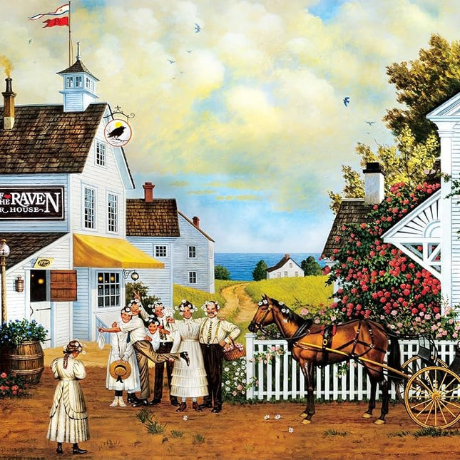 Buffalo Games - Charles Wysocki - Fun Lovin' Silly Folks - Jigsaw Puzzle for Adults - Challenging Puzzle Perfect for Game Nights - Finished Size is 21.25 x 15.00