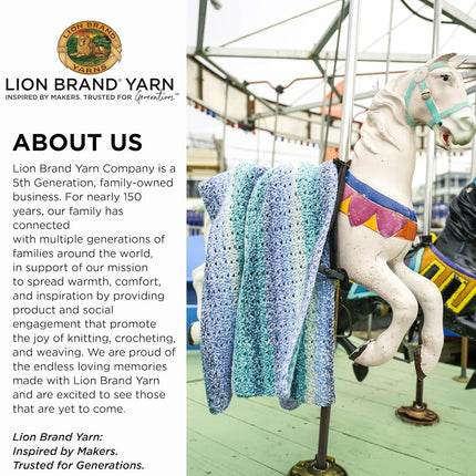 Lion Brand Yarn Mandala Ombré Yarn with Vibrant Colors, Soft Yarn for Crocheting and Knitting, Zen, 1-Pack