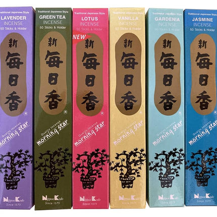 Nippon kodo Morning Star Incense Set of 6 (Lotus, 