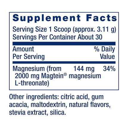 Life Extension Neuro-Mag Magnesium Threonate, Tropical Punch, 3.293 Ounce