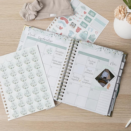 Beautiful Pregnancy Journal and Memory Book with Stickers and Keepsake Pocket - Lovely Gift for First Time Moms to Be - The Perfect Planner to Track Your Little Ones Life-Changing Journey
