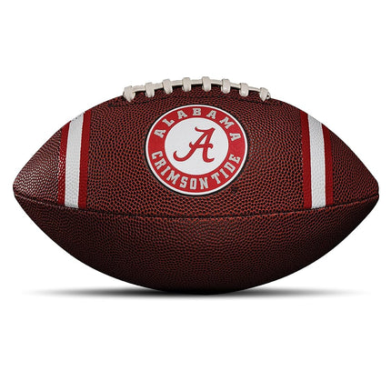 Franklin Sports Alabama Crimson Tide Kids NCAA Youth Football - Official College Team Football with Team Logos - Junior Size Football