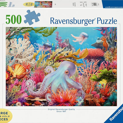 Ravensburger Children Puzzles Reef Life 500pLF - Ages 12+