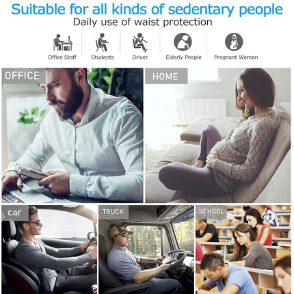 ANTETOKO Lumbar Support Pillow,Memory Foam Back Support for Office Chair,Computer Chair,Car Seat,Recliner and Couch with Breathable 3D Mesh Cover,Ergonomic Design Orthopedic Backrest (Black)