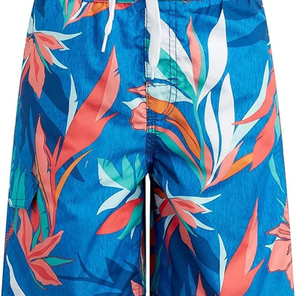 Kanu Surf Boys' Yolo Quick Dry UPF 50+ Beach Swim Trunk, Seaweeds Royal, 8