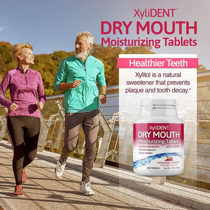 Nature's Stance XyliDENT Xylitol Tablets for Dry Mouth Relief - Stimulates Saliva, Freshens Breath, Reduces Acid Production, Fast Acting Extended Relief, 100 Count