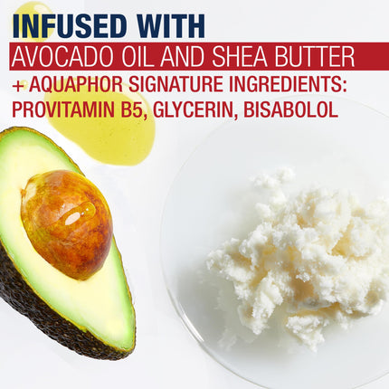Aquaphor Mascarillas reparadoras para manos, guantes hidratantes para manos secas, crema hidratante para manos secas con aceite de aguacate y manteca de karité, paquete de 6
