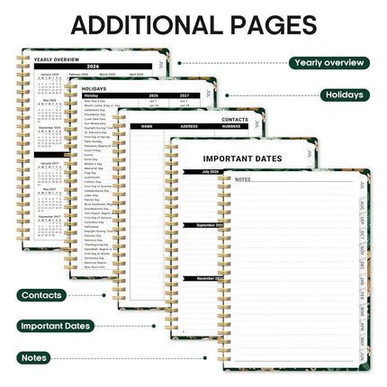 Taja Planner 2026-2027, Jul 2026-Jun 2027 Monthly & Weekly Calendar Planner