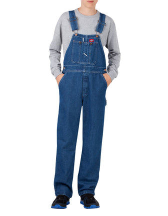 Dickies Boys Denim Bib Overall, Stone Washed Indig