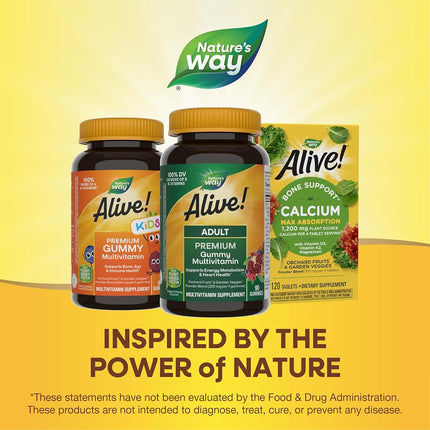 Nature's Way Alive! Premium Formula Multi-Vitamin Adult Gummies, 90 Count