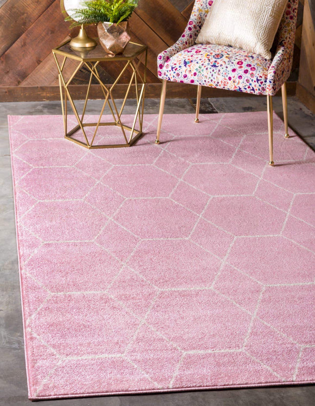 Unique Loom Trellis Frieze Collection Lattice Moro