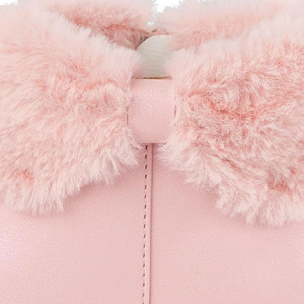 Botines cortos de moda para niñas pequeñas y niñas grandes de Gymboree, piel rosa, talla 2 para niñas grandes