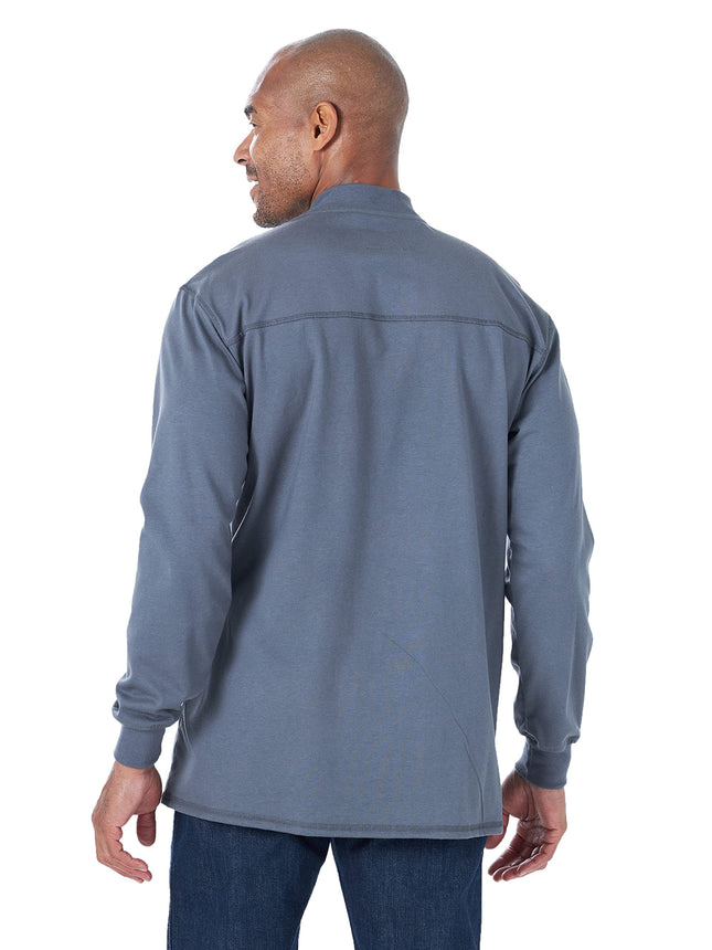 Wrangler Henley Fr de manga larga para hombre, Castle Rock, Grande Alto