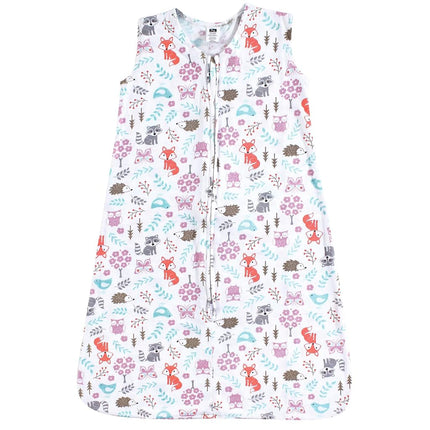 Hudson Baby Wearable Safe Soft Jersey Cotton Sleeping Bag, Woodland Fox, 0-6 Months