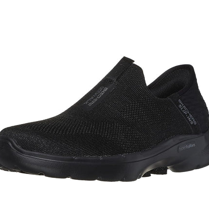 Skechers Women's Slip-INS GO Walk 6-Fabulous View Shoe, Black Black, 8 UK